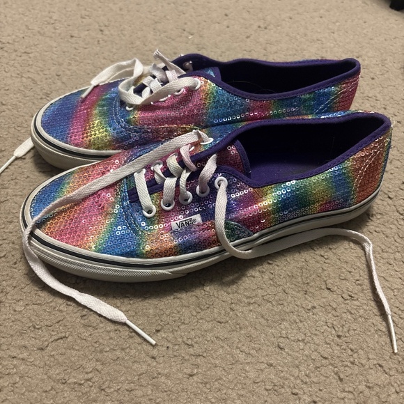 Multicolor Sequin Vans - Picture 2 of 2